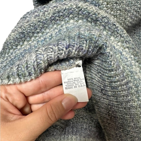 Vintage 90s Protege 100% Wool Grandpa Sweater Coogi Style | Mens Size Large - Picture 5 of 6